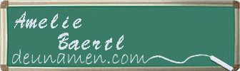 Amelie Baertl Visitenkarte